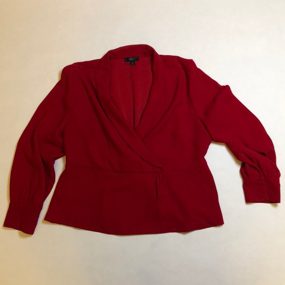 J Crew Crêpe wrap top 16